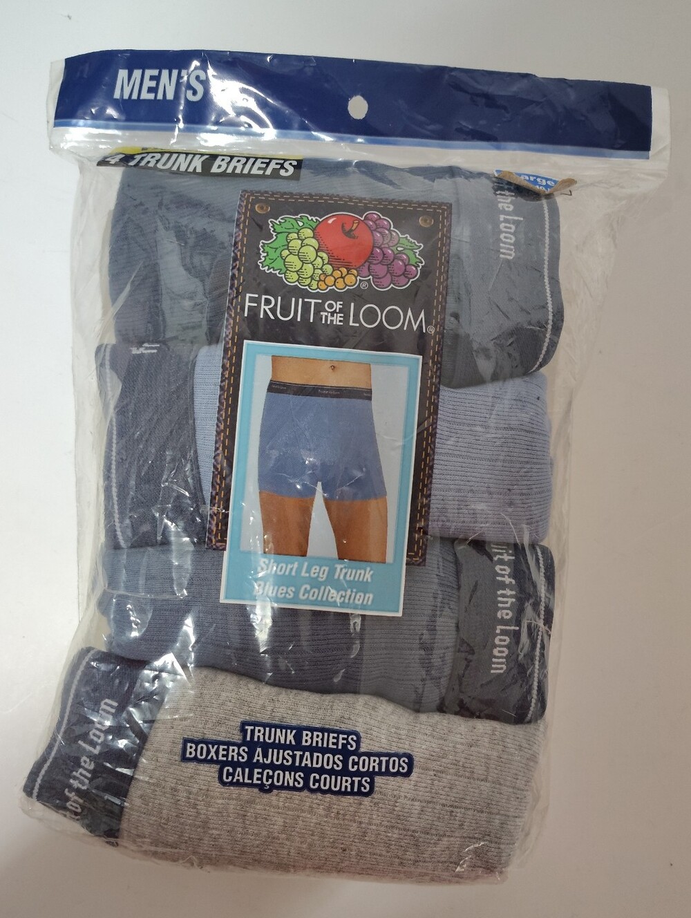 Vintage 2006 Fruit Of The Loom Ribbed Men's Trunks - 4 Pack - Size L-38-40